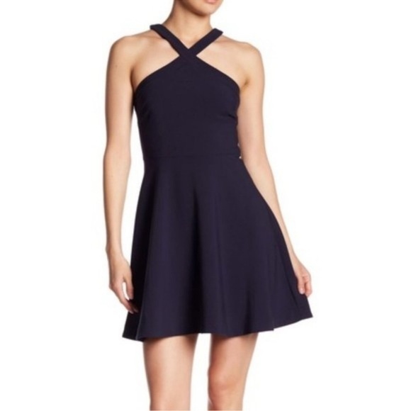 LIKELY Navy Ashland Fit Flare Dress Size 0 - Picture 1 of 12